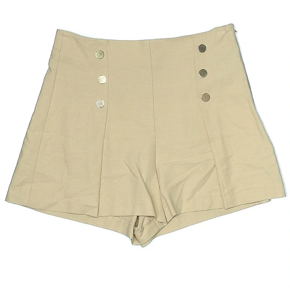 Zara Khaki Shorts - Picture 1 of 3